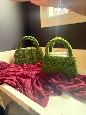 Green Moss-Texture Women's Handbag - Unique Nature-Inspired Bag